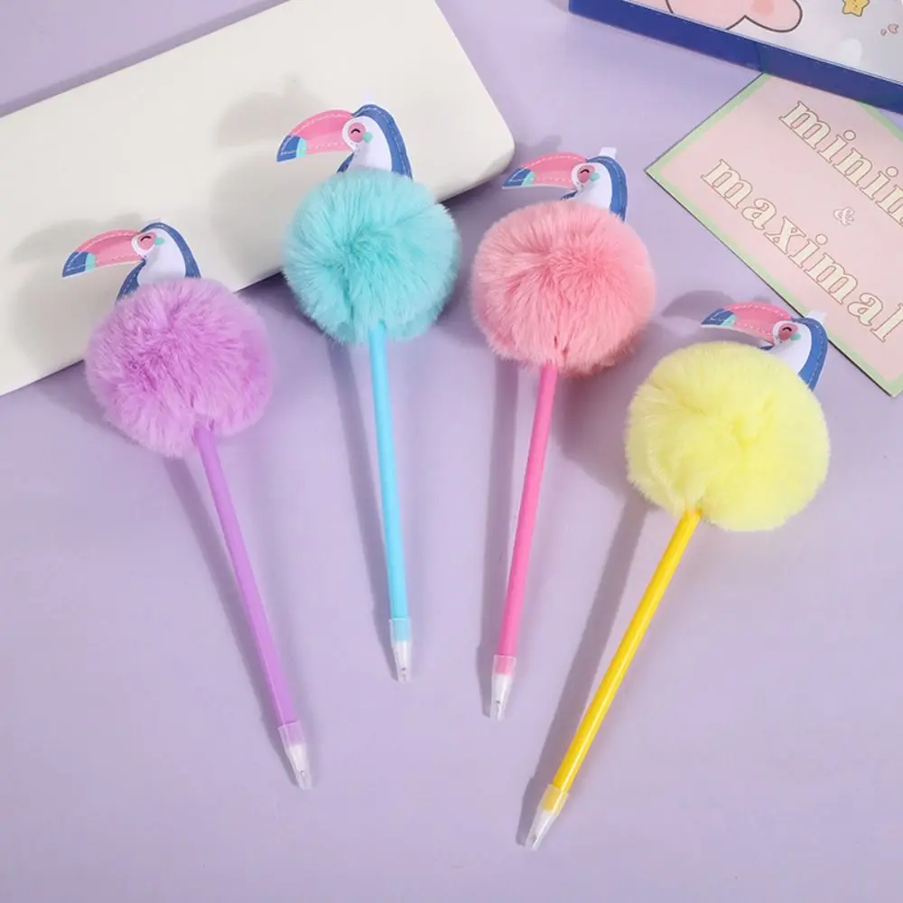 

Children's Plush Ball-point Pen Student Gel Pen Fantastic Cartoon Girl Handwriting Pens