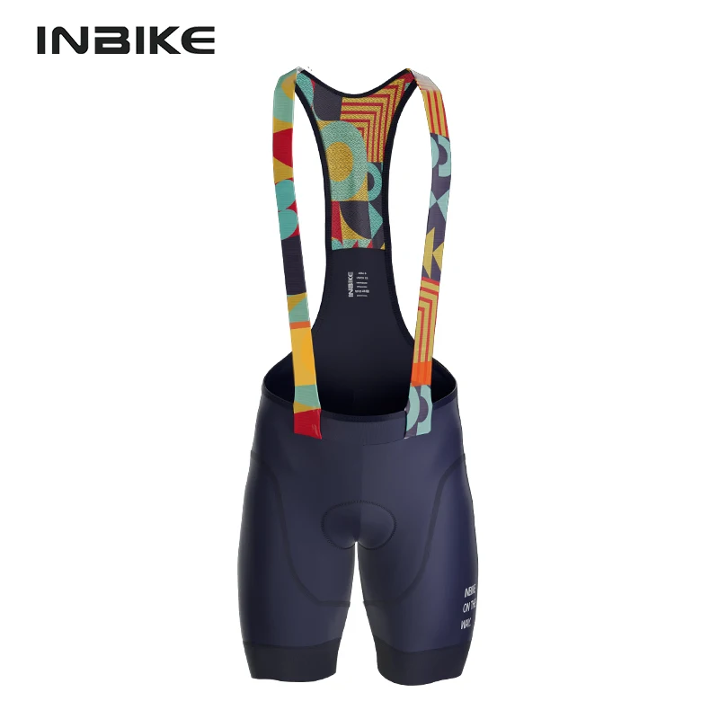 INBIKE メンズ MTB サイクリングビブショーツ自転車乗馬パンツ男