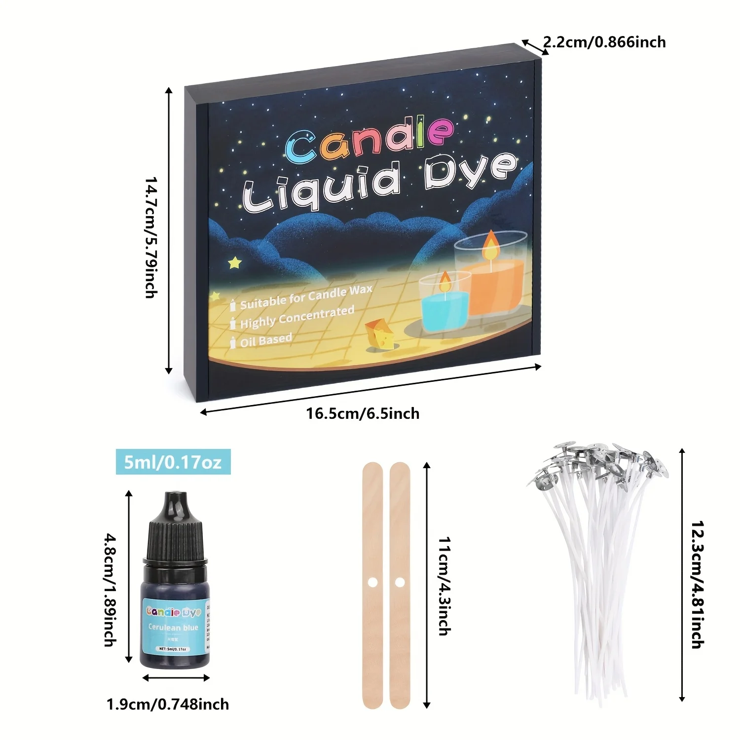 Candle dyes pigment Candle dyes kit Blingfun Candle Dyes-Pro Candle & Soap Oil Dyes (24 Colors), Vibrant Colors for DIY Candles & Soaps, Highly Concentrated.