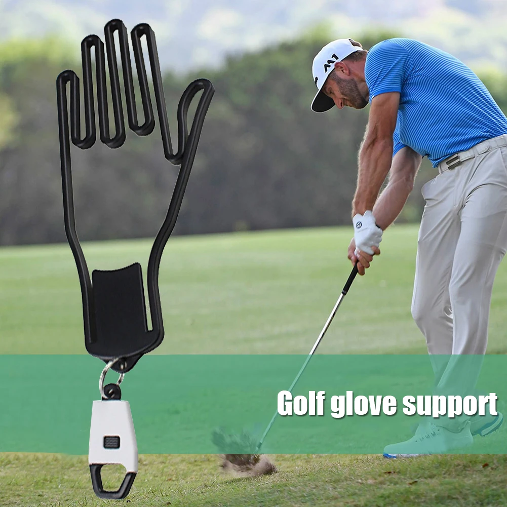 Golf Glove Holder Rack Portable Golf Gloves Supports with Key Chain Gloves Display Stand Glove Dry Racks Golf Accessories