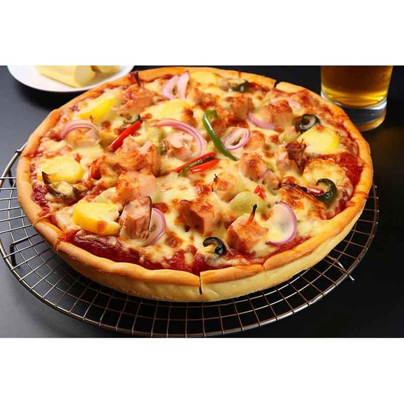 32Cm Pizza Maker Breakfast Machine Non-Stick Sandwiches Double -Sided Heating Pizza Grill Home Pizza Machine 3