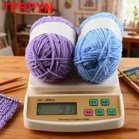 1Pc 50g Matte Chenille Yarn Doll Thread Handmade Crochet Knitted Material Small Ice Stripe Thread 2