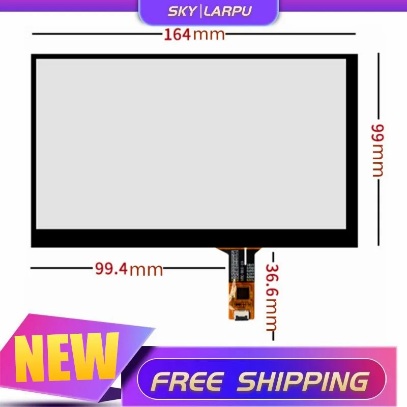 

7''Inch 164mm*99mm TouchScreen For HSD070IDW1-D00 AT070TN90 v.1 92 94 Capacitive Handwritten Touch Panel Screen Glass Digitizer