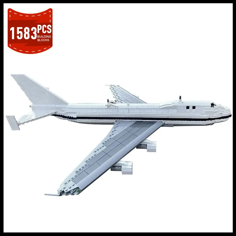 Moc Space Shuttle 747 Carrier Aircraft Creative Building Blocks Modello Di Assemblaggio Educazione Moc-135820 Mattoni Giocattolo Regalo Di Compleanno