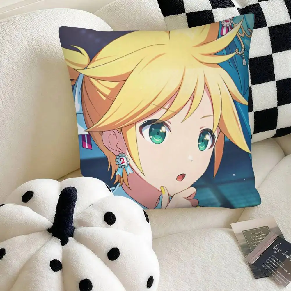 Vocaloid Singer Rin and Len Stylish Pillowcase for Bedroom and Sofa Decor