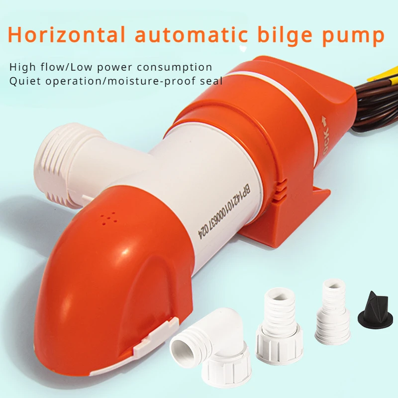 SEAFLO 빌지 펌프, 자동 보트 해양 워터 펌프, 로우 프로파일, 12V, 1100GPH