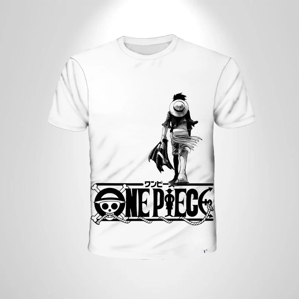 One Piece Straw Hat Crew Chibi 3D-gedrucktes T-Shirt, Sommer, lässig, kurzärmelig, Anime-T-Shirt, Sportbekleidung für Erwachsene und Kinder – Detail 10