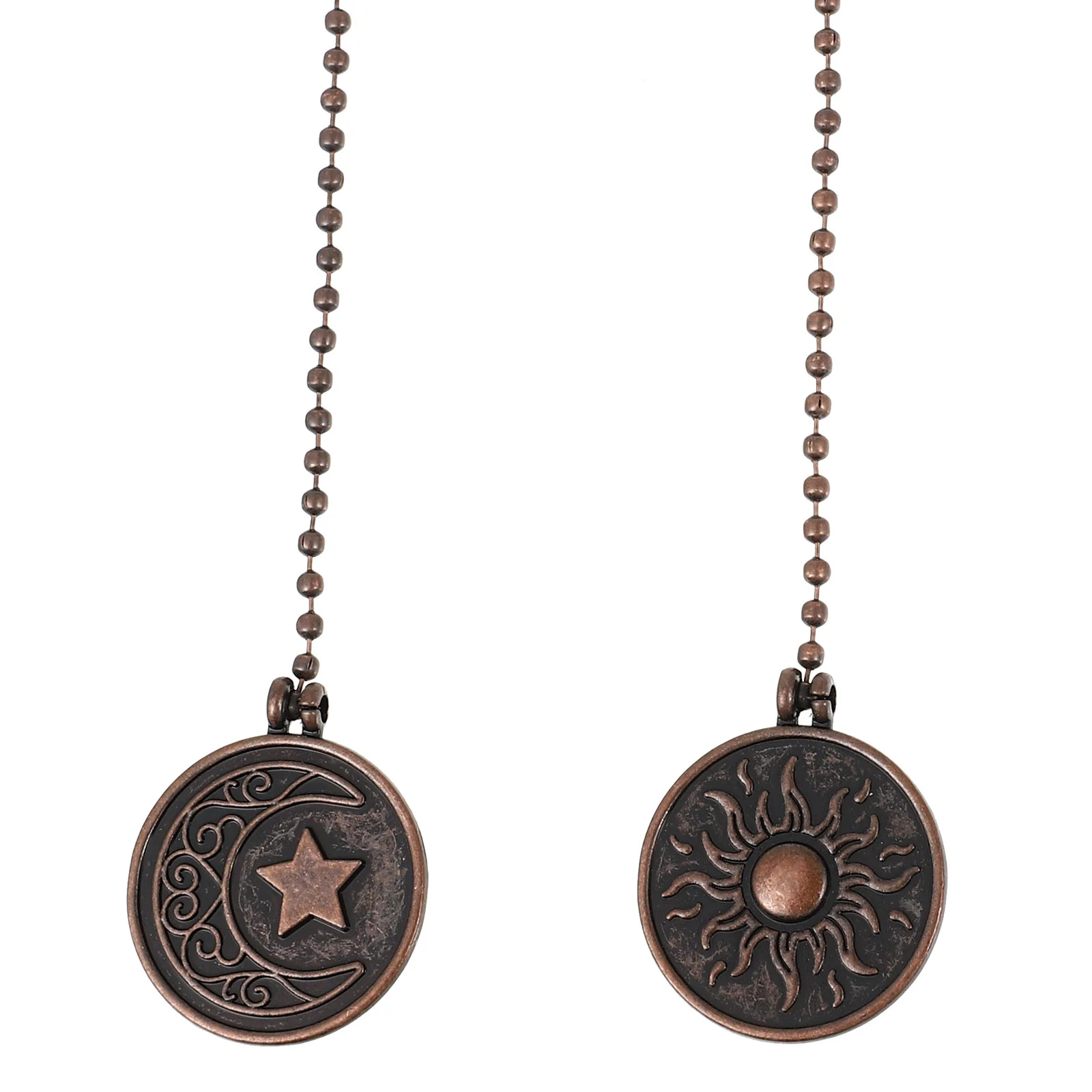 

2 Pcs Fan Light Hanging Chain Pull Chains Lamp Ceiling Fans Zinc Alloy Decor Pendant Bulbs Home Delicate Pendants