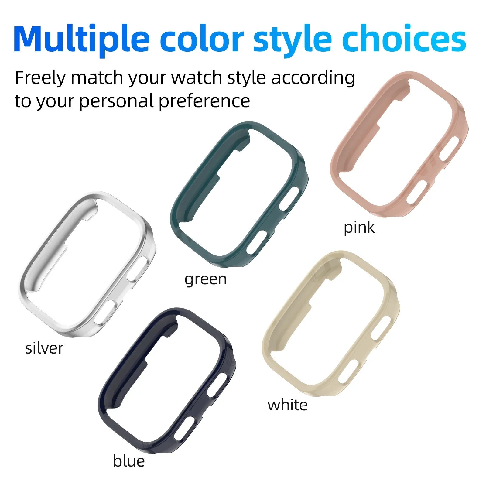 Durable Shockproof Hard Case Cover for Smartwatches - Sleek Protective Bumper Shell with Hollow Out Design