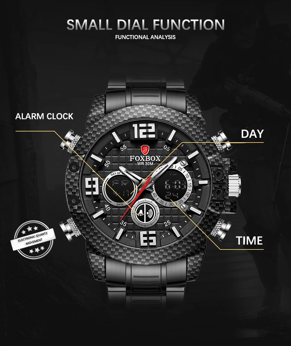 LIGE Men Watch Top Luxury Brand Sport Quartz Watches Carbon Fiber Case Man Digital Wristwatch Chronograph 3Bar Waterproof Colck