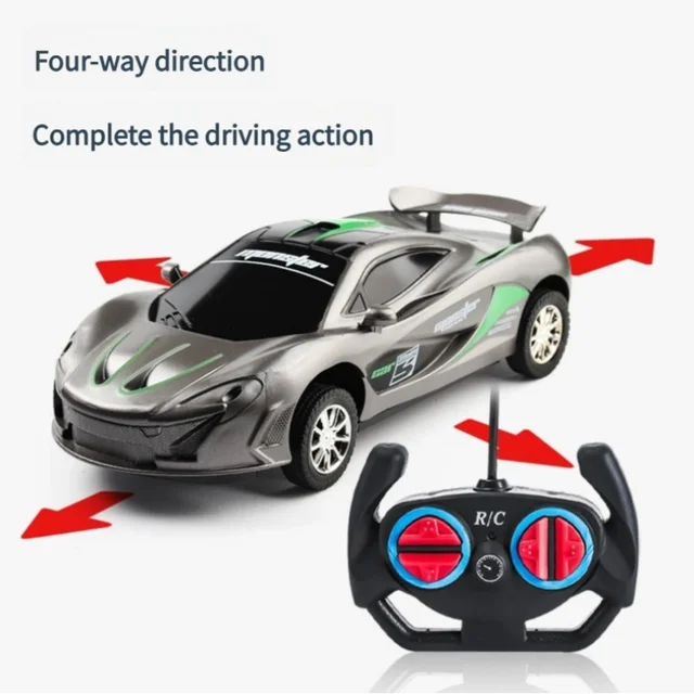 Remote Control Car - Rc Car with LED Lights, Rc Toy for kids Birthday Gifts，Drift Remote Control Racing Rc Car for Kids 3