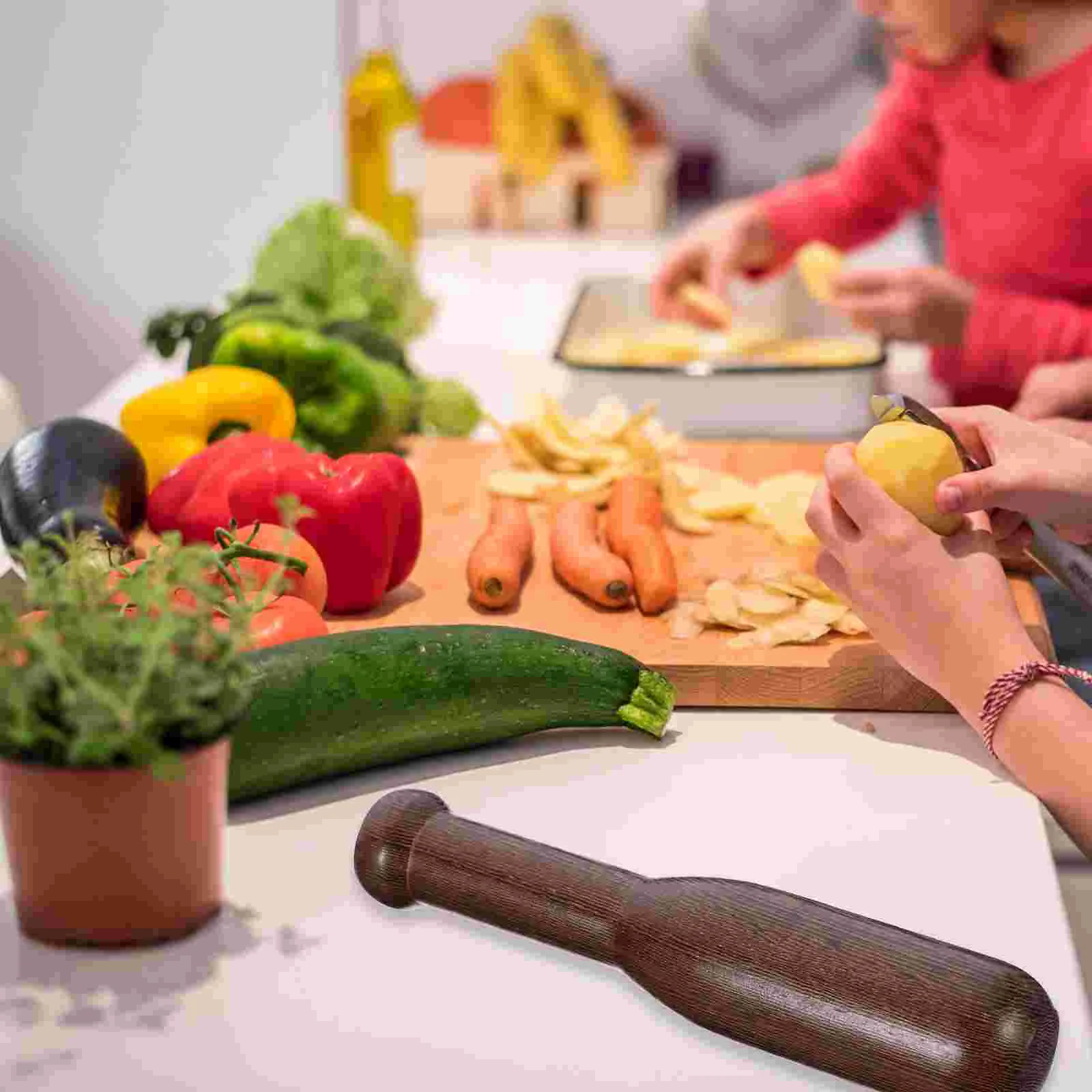 Chicken Wing Wood Garlic Wooden Rods Kitchen Utensils Food Masher Mills Sauce Maker Spice Pestle garlic masher