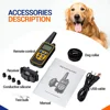 Electric Dog Training Collar Detachable Bark  Rechargeable Anti Barking Shock Vibration Collar for All Dogs Pet with Clicker 5