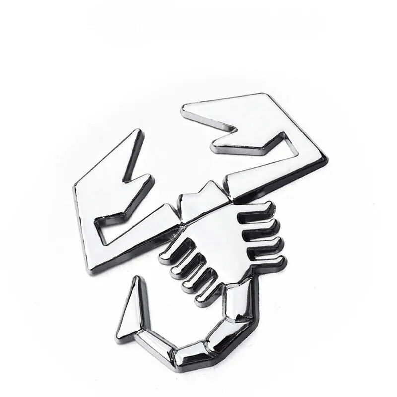 

Chrome Scorpion L/R Fender Body Side Emblem for 500 124 125 595 695 Punto Bravo