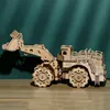 Running Car 3D Puzzles Model Kits Forklift Bulldozer Car Model 3D Wooden Puzzle Toys for Adults Assembly Toy Home Decor 1