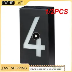 House Number Solar Led Light Outdoor Garden Solar Number Door Plate Outdoor Lighting Rechargeable House Number Light