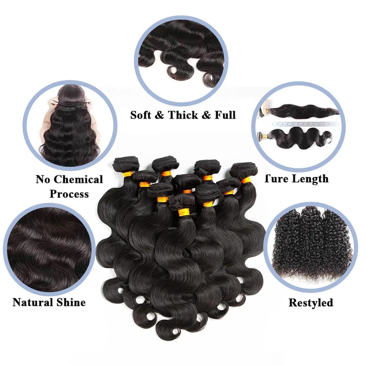 16A Brazilian Body Wave Bundles With 4x4 Lace Closure Human Hair 30 40 Inch Real Raw Unprocessed Human Hair Extensions Bundles 3