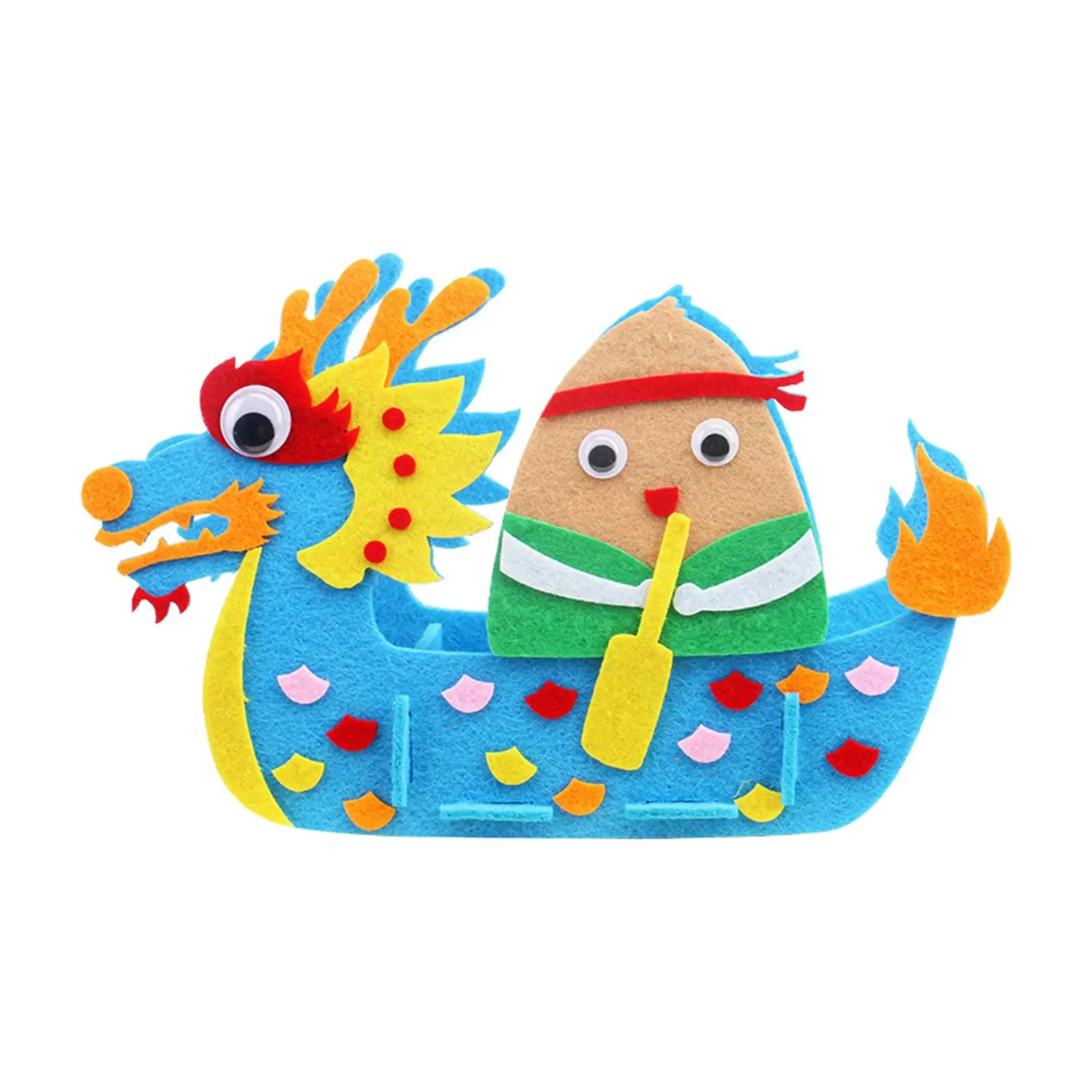 DIY Felt Craft , Dragon Boat Festival Children Hand Craft Art DIY Non Woven Toy, for Activity Girls Boys Dragon Boat Festival