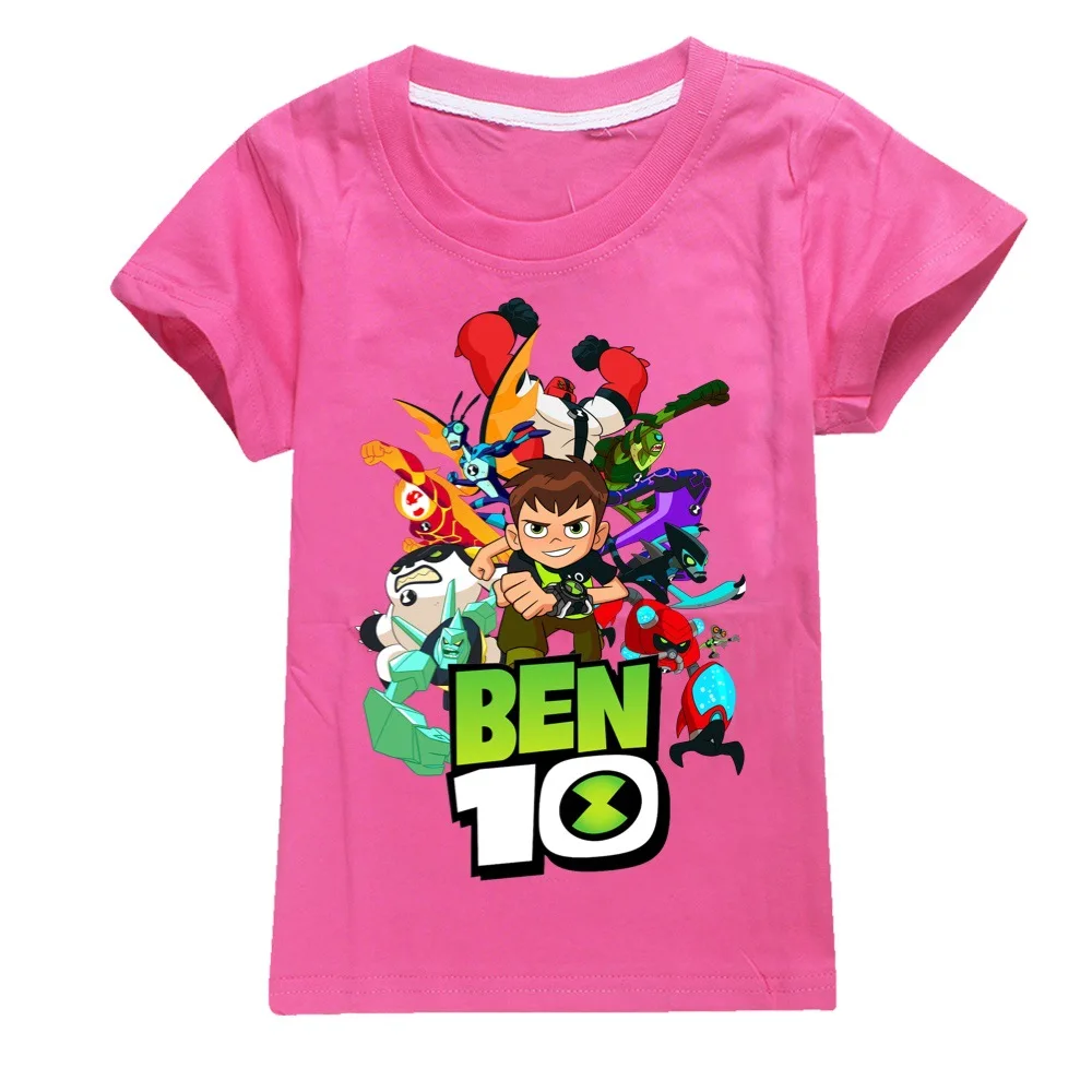 Camiseta con estampado de dibujos animados para niños y niñas