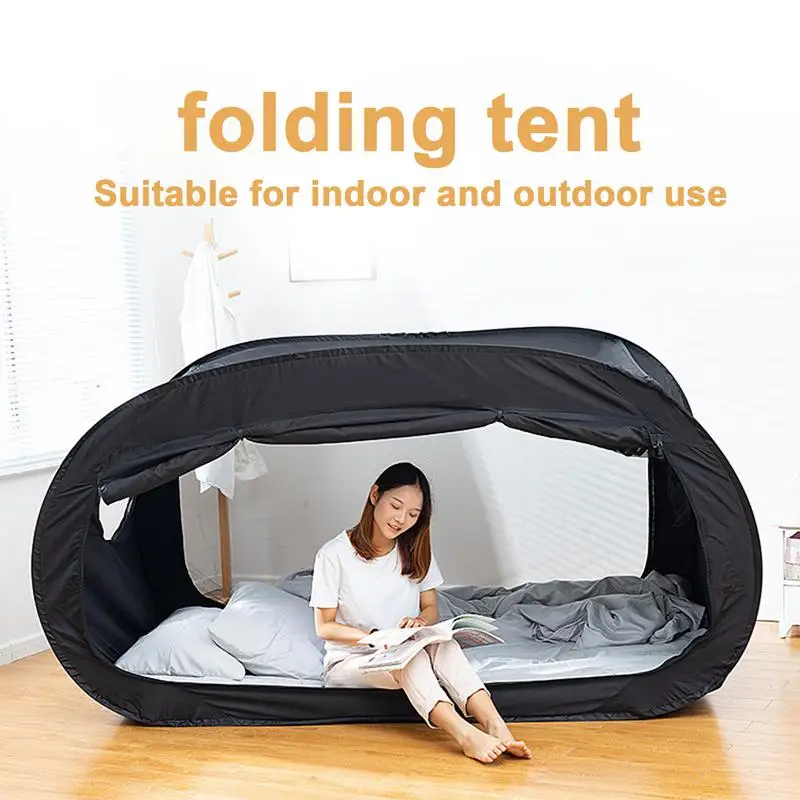 

Portable Indoor Sleeping Tent Folding Bed Tent Outdoor Hiking Fishing Camping Tent Privacy Space Bed Canopy Sleeping Bed Tent