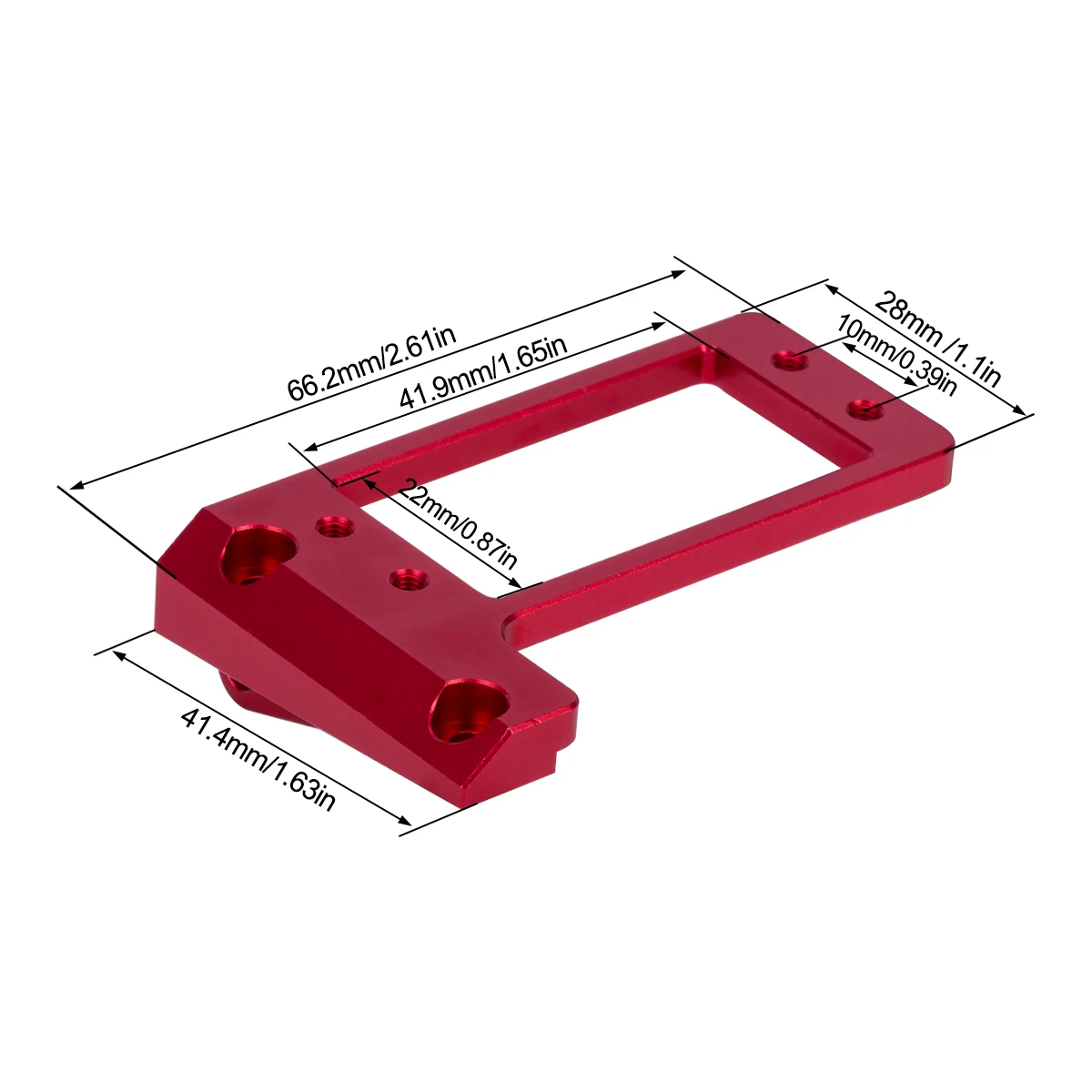 1/10 RC Crawler Car Aluminum BTA Servo Mount for VP Capra F9