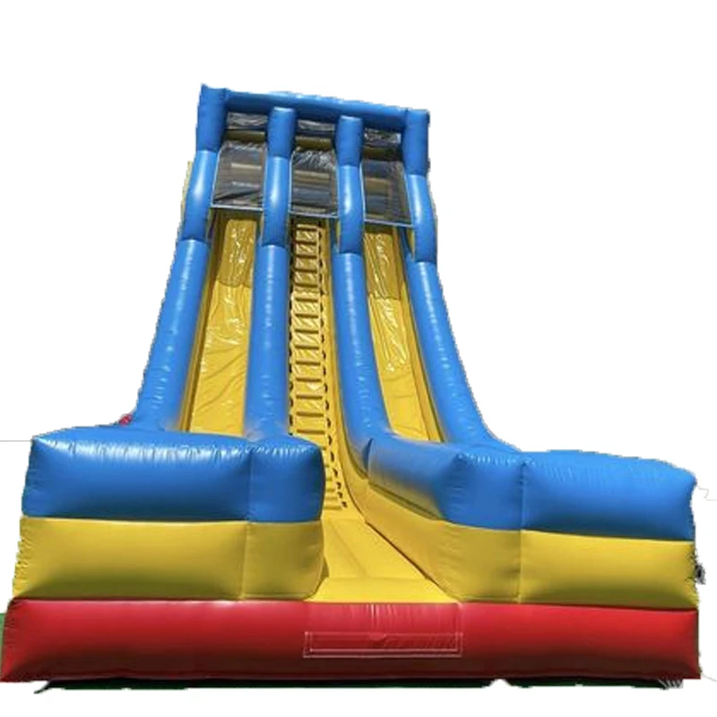 Inflatable Slide Large Outdoor Double Slide Color And Size Can Be Free Blower