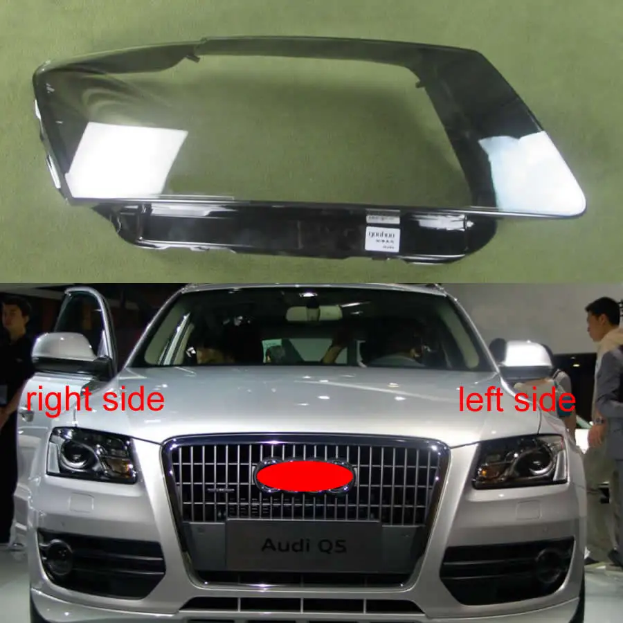 For Audi Q5 2010 2011 2012 Headlamp Transparent Cover Lamp Shade