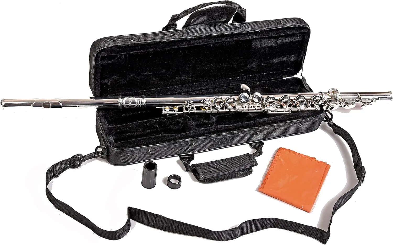 Herche Superior Flute M2 Upgraded! Professional Grade Musical Instruments for All Levels SOLID NICKEL-SILVER Complet