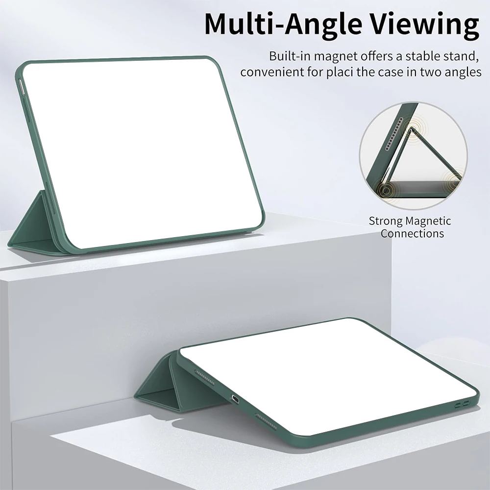 Versatile Trifold Stand Smart Cover with Soft TPU Back
