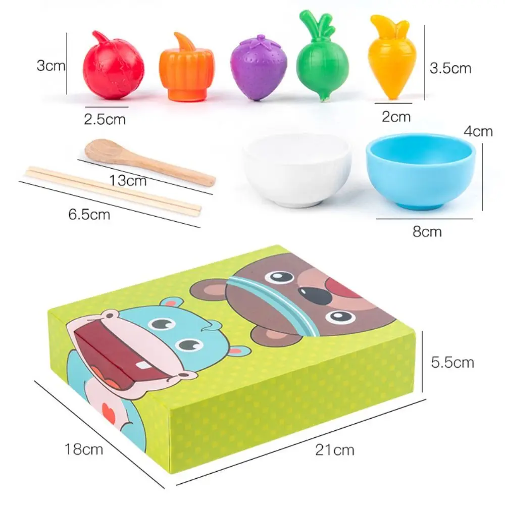 Food Feeding Simulation Feeding Game Simulation Role Play Pretend Food Set Early Education Spoon Wooden Feeding Toy Kids Gift