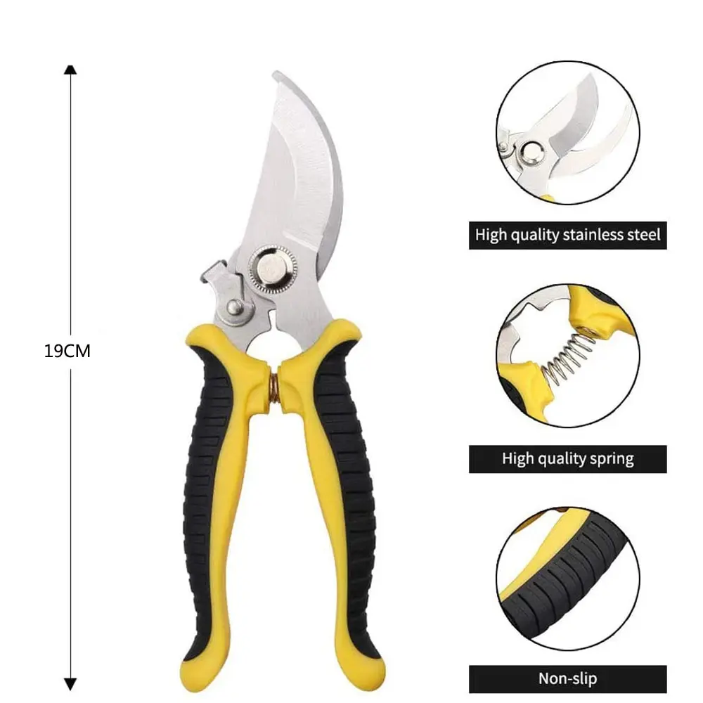  6 Pcs Garden Pruning Shears Bulk Heavy Duty Gardening Scissors  Stainless Steel Blades Gardening Shears Handheld Bypass Garden Pruners  Manual Plant Clippers for Flower Trimming Secateurs Gardening Tool : Patio