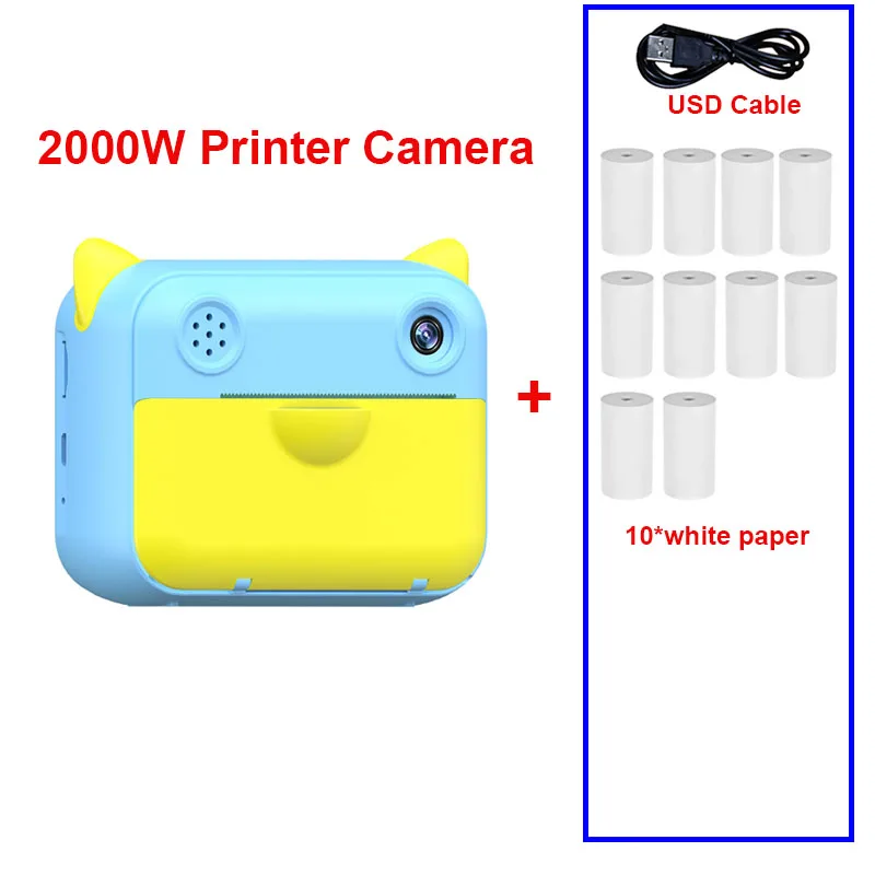 best cheap digital camera Kid Instant Print Camera Thermal Printing Camera Digital Photo Camera Girl's Toy Child Camera Video Boy's Birthday Gift best digital camera for photography Digital Cameras