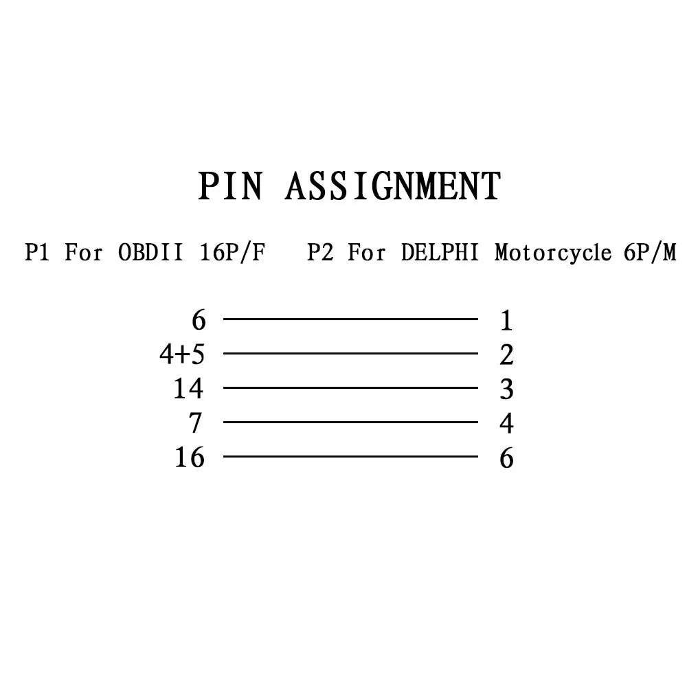 Adattatore Cavo Diagnostico OBD2 6 Pin Per Moto Benelli E KTM - Compatibile Con ECU Delphi E Bosch Per TNT, TRK 502, Leoncino - 2