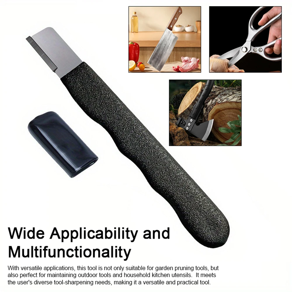 Portable Garden Trimmer Sharpener Multi-purpose Sharpening Device Scraper Shears Edges Opening Farm Tool Quick Sharpener knife sharpener garden tools