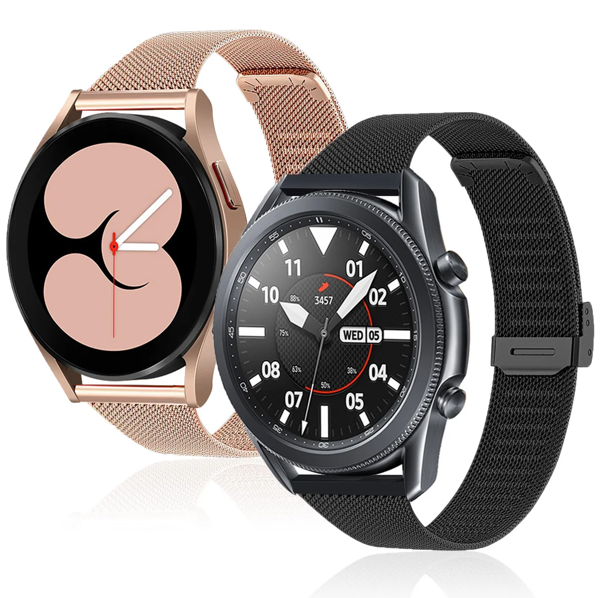 For Samsung Galaxy Watc 4 Classic 46 42mm Gear S3 Watch Band Milanese