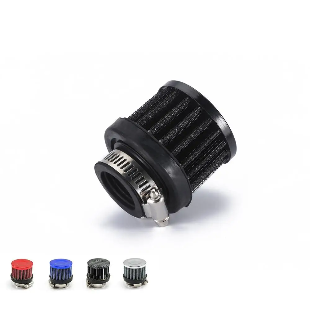 Universal Car Air Filter 25mm for Motorcycle Cold Air Intake High Flow Crankcase Vent Cover Mini Breather Filters car air intake system motorcycle air filter hose