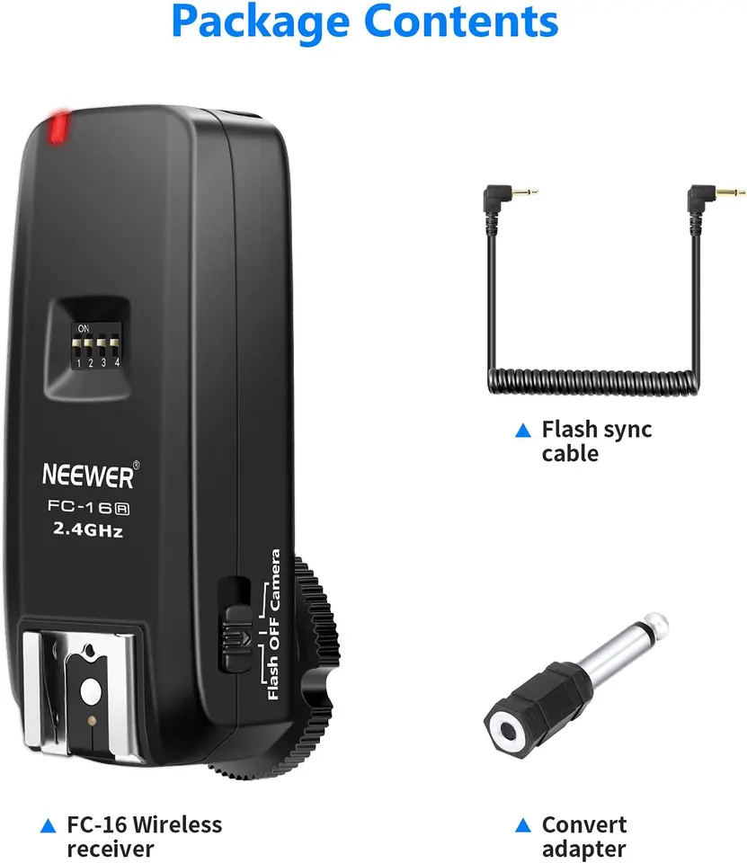 Universal Flash Trigger Neewer FC-16 3-IN-1 Wireless Flash