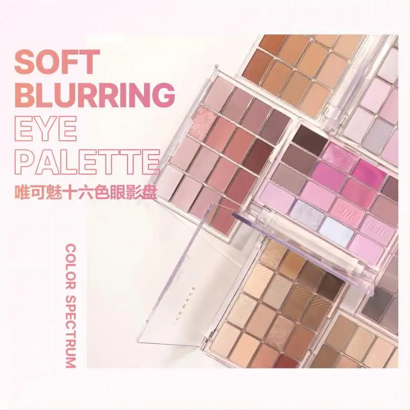 

Korean Makeup WAKEMAKE Eyeshadow Palette Eye Shadow Original Genuine Fixing Highlight Matte Brighten Rare Beauty Cosmetics