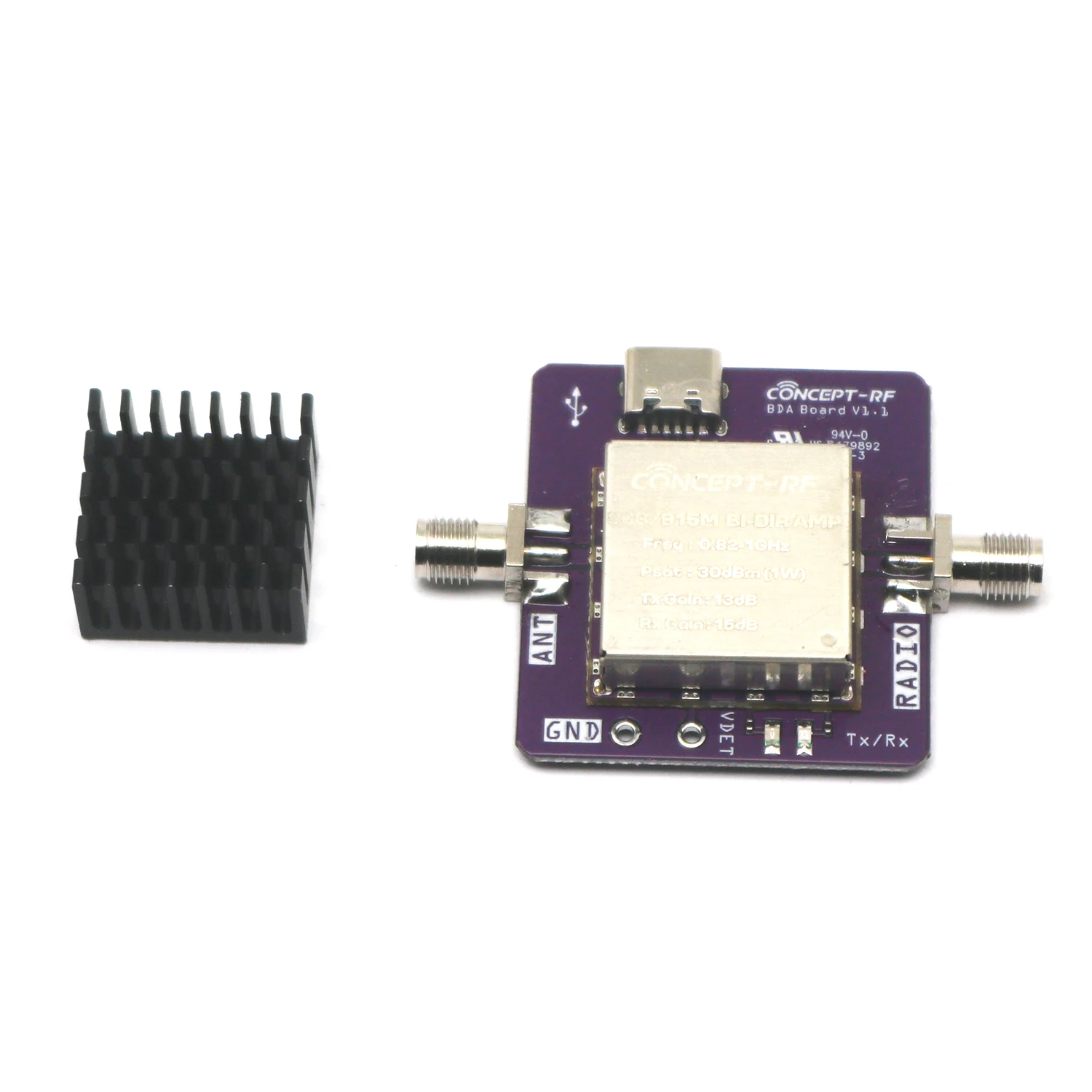 Amplificateur de puissance RF bidirectionnel 2W - Extension de portée pour drone, WiFi et UAV, avec antennes connectées