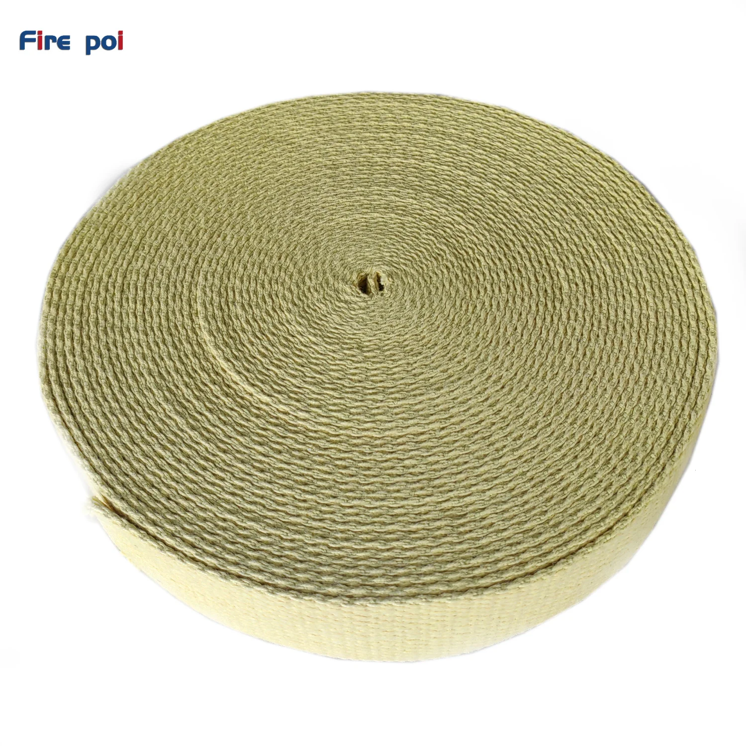Fire flowing art prop wick Width 50 mm thickness 3mm Kevlar flat 100% Kevlar wicking  PuR Flat Wicking 4