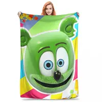 Gummibar (The Gummy Bear) Blankets Fleece Breathable Sofa Throw Blankets For Couch Bedding Office Throws Bedspread Quilt 1