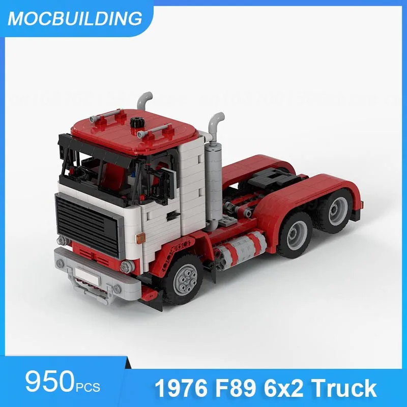 

MOC Building Blocks 1:21 Scale 1989 143 Topline Truck & Trailer Model DIY Assemble Bricks Transportation Collection Toys Gifts