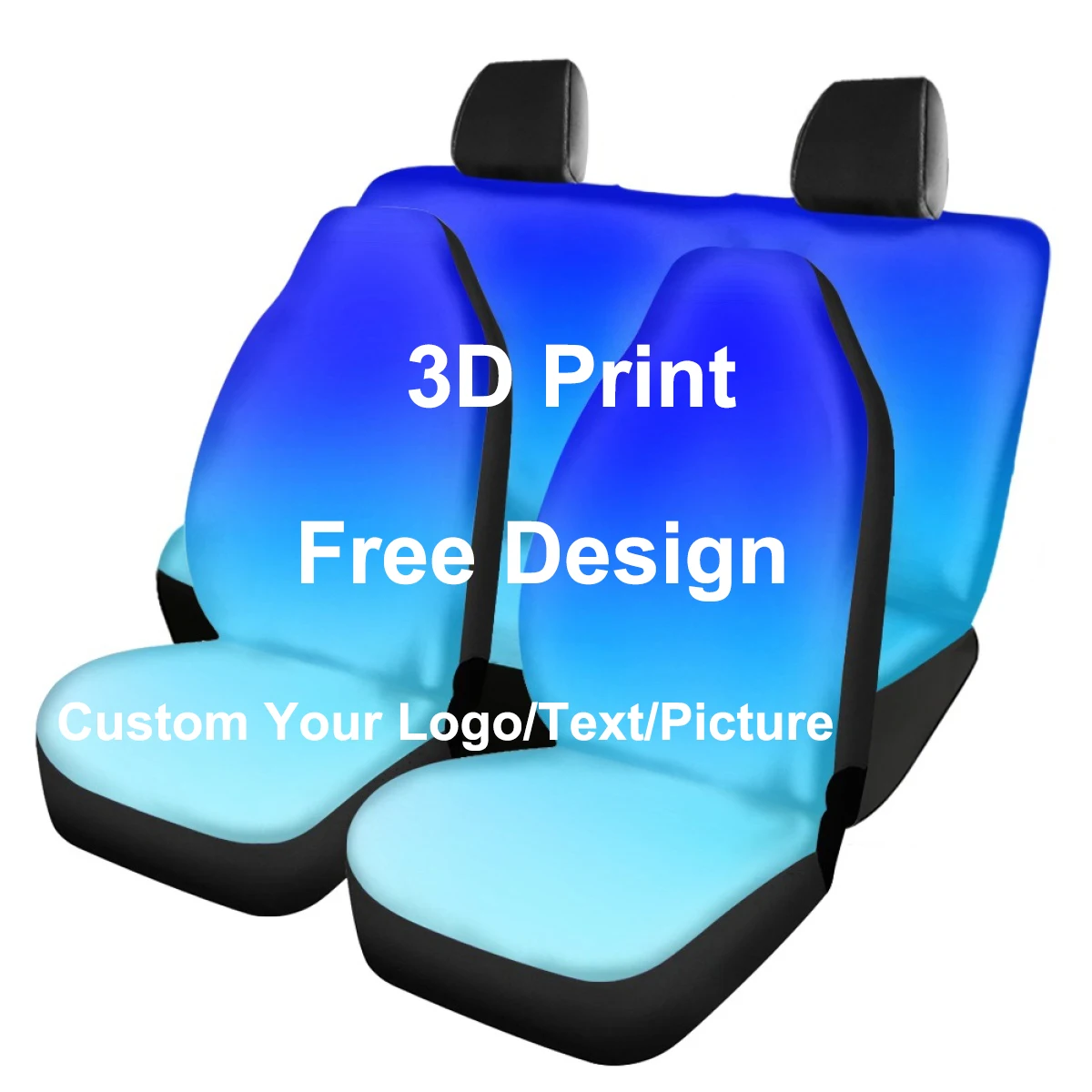 Custom Your Logo Image Print On Demand Front Back Seat Cover 4PCS Set Auto Seat Protector Car Accessories Seat Covers for Women AliExpress