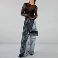 Evening Party Dress Lace Dress High Street Style Black Black Lace Dress Brand New Condition Fashion All-match Dress