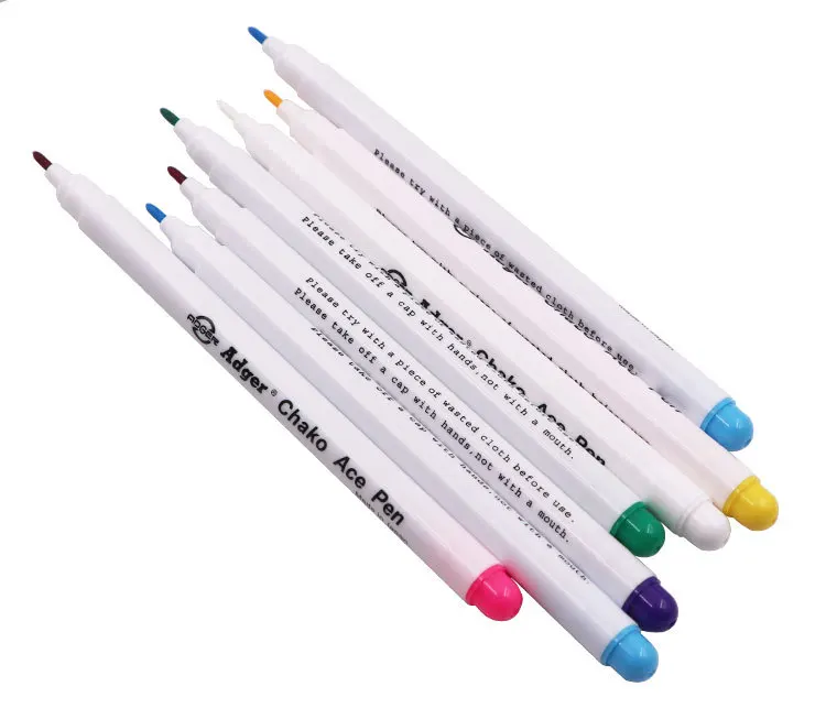 1/2/3PCS Disappearing Erasable Ink Fabric Marker Pen Cross Stitch Water Erasable Pen Tailor'S Quilting Sewing Tools Dressmaking disappearing pen refill