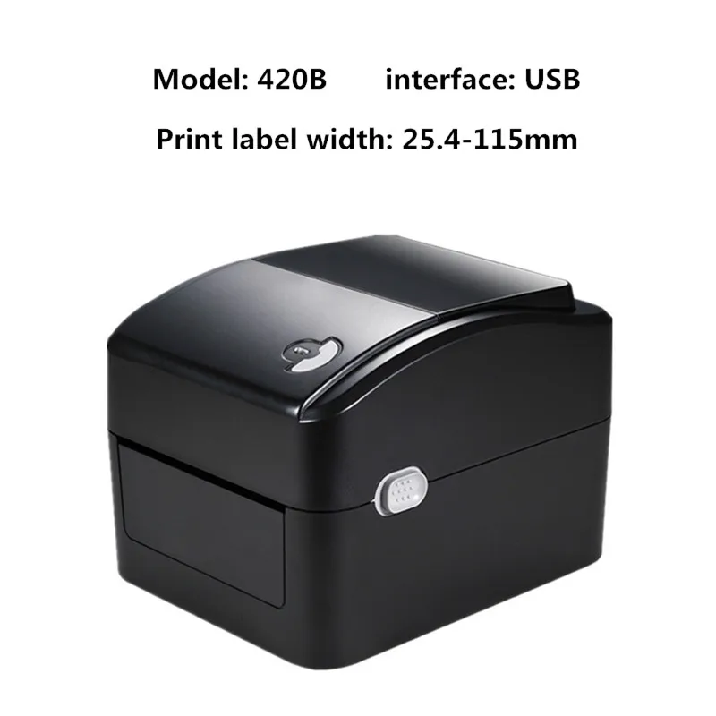 420B Shipping Label 4*6 Express Waybill Product Sticker 25.4-115mm Width Wireless Bluetooth Barcode Printer for Windows MAC OS epson mini printer Printers