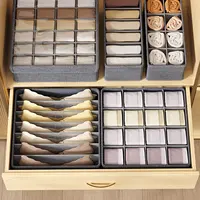 1PC underwear tie organization storage box Socks towel closet organization storage bag Clothing drawer organizer box 2