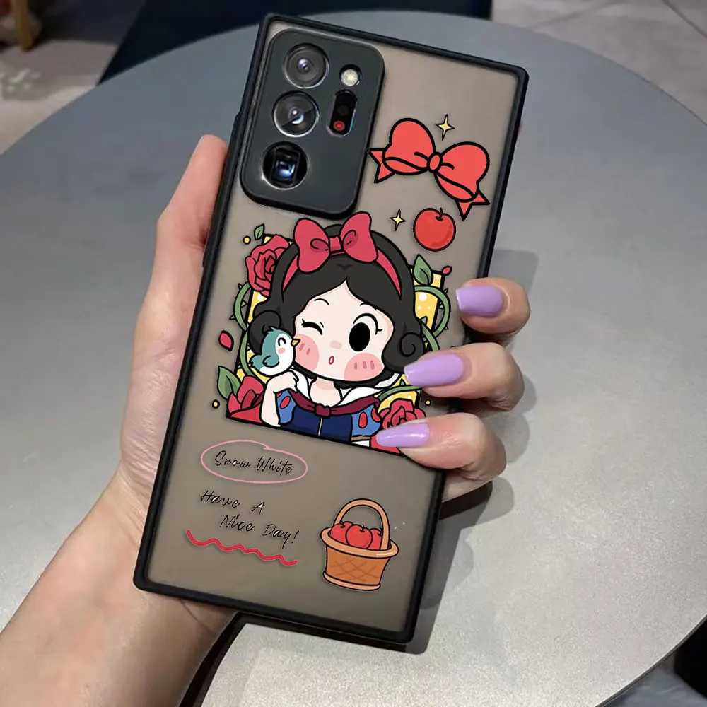 thumbnail image 1 of Funda mate para Samsung Galaxy NOTA 20 10 9 8 A13 A12 A10 A11 7 A04E A04 A03S A02 A03 5G ULTRA Plus funda de dibujos animados Anime Blancanieves, 1 of 5