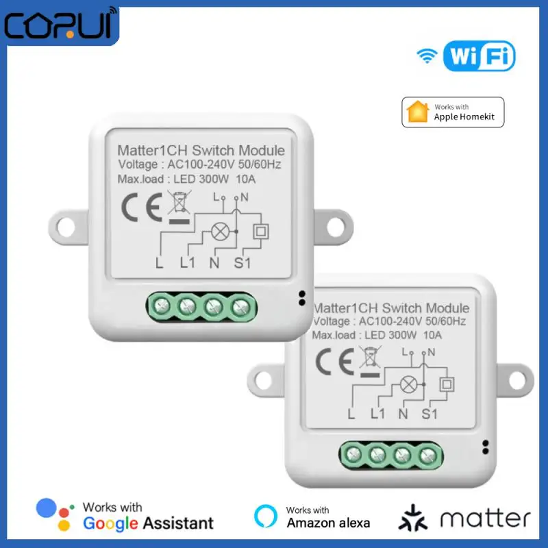 WIFISmartSwitchModuleMatterWirelessRemoteRelayBreakerHome