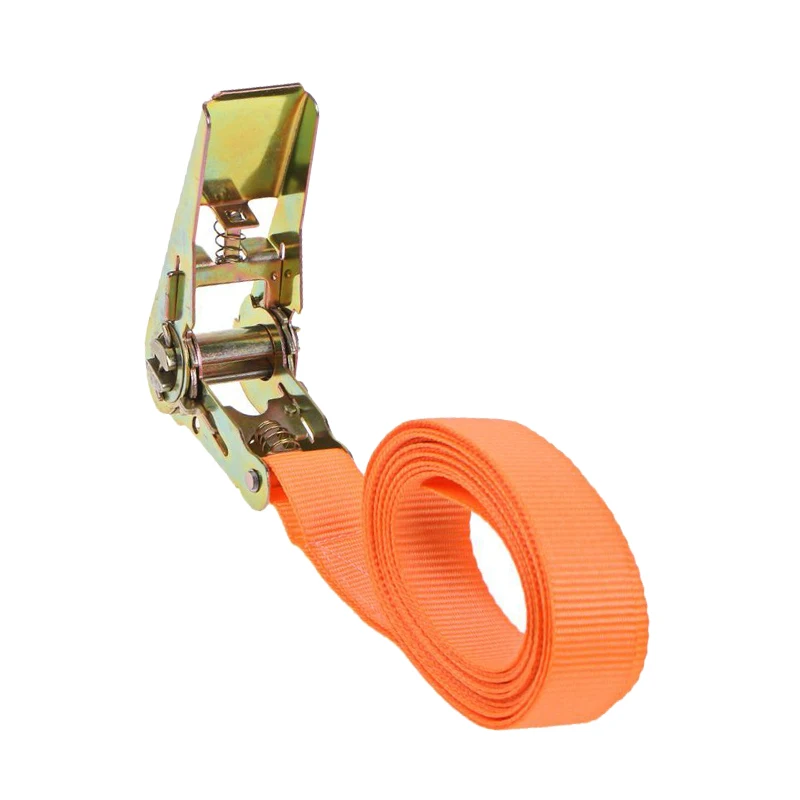 3/4/6M Ratchet Tensioner Belts Heavy Duty Tie Down Cargo Strap Luggage Lashing Strong Strap Belt With Metal Orange Buckle